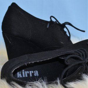 Kirra Black Wedge Ankle Boots 6